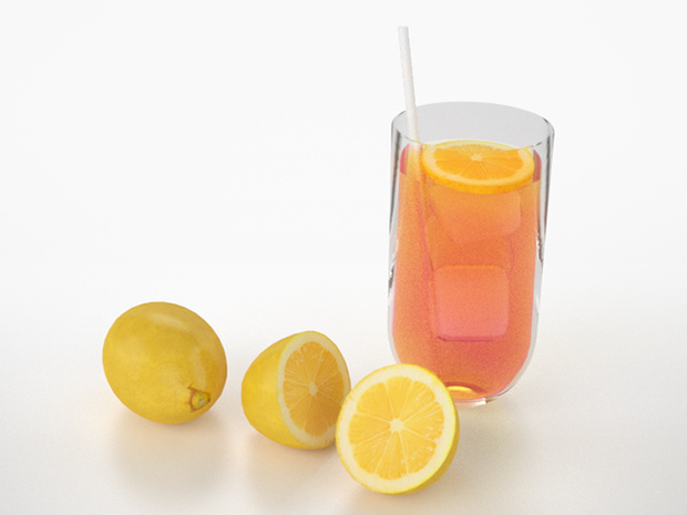 3D モデルデータ　lemon01