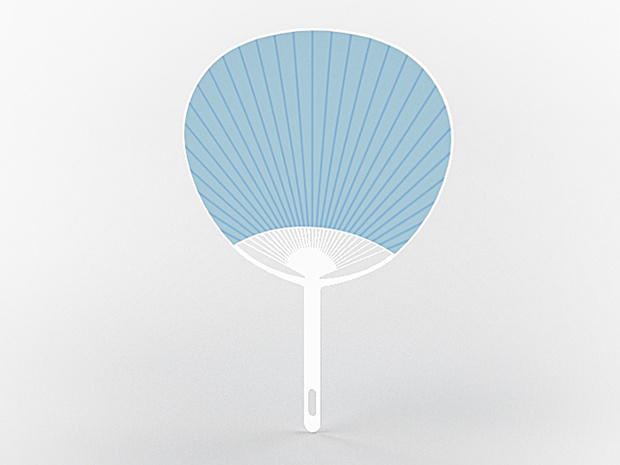 3D モデルデータ　uchiwa_free