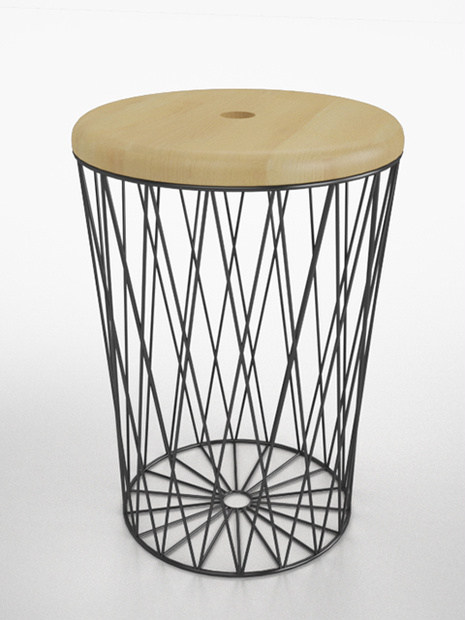 3D モデルデータ　stool01