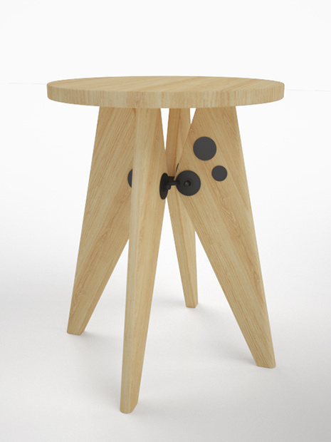 3D モデルデータ　stool02