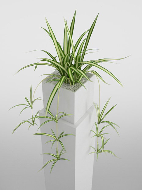 3D モデルデータ　planter_orizururan02