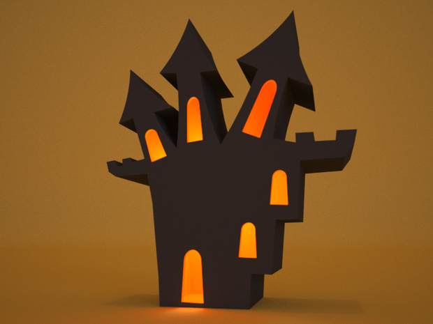 3D モデルデータ　castle_halloween