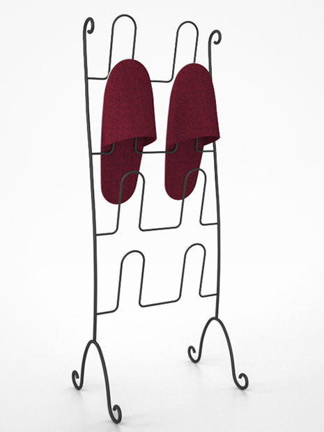 3D モデルデータ　slippers_rack02