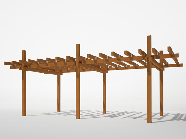 3D モデルデータ　pergola02