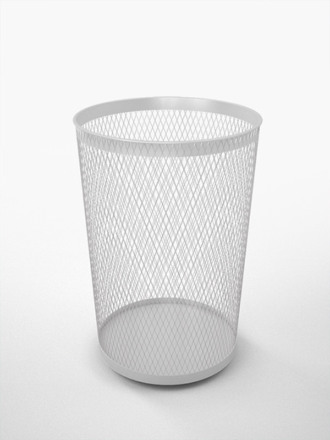 3D モデルデータ  trash can 02