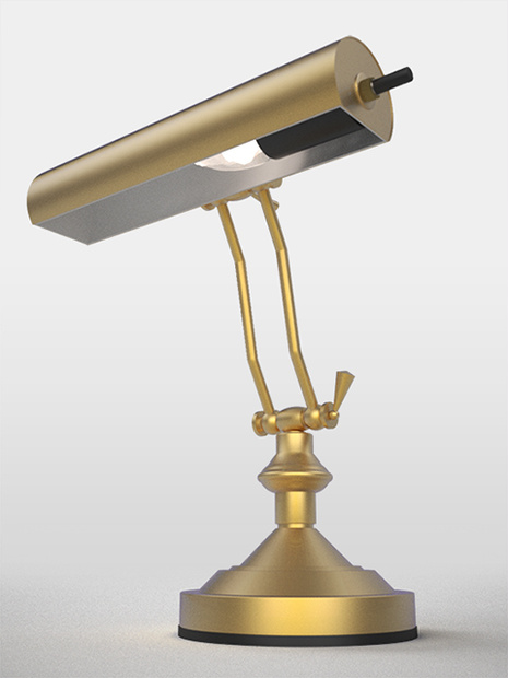 3D モデルデータ　stand light 03