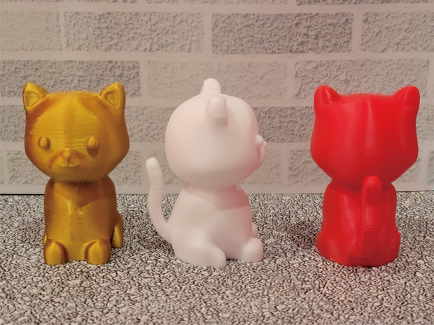 猫の置物 STLファイル 3Dプリンター用