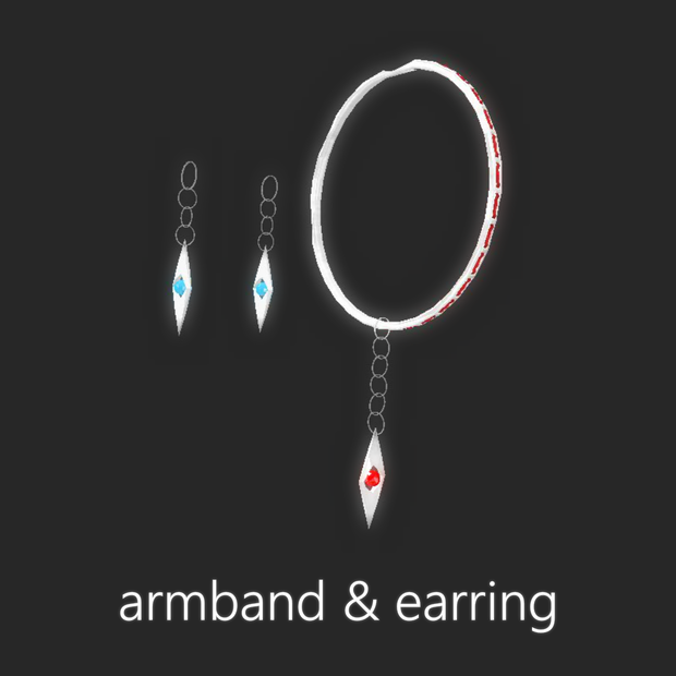 XXXXR earring & armband 240121