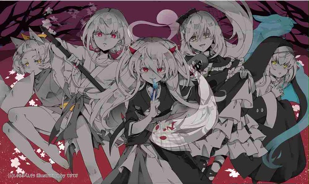 カードサプライ【プレイマット】　遊戯王_手札誘発娘たち
