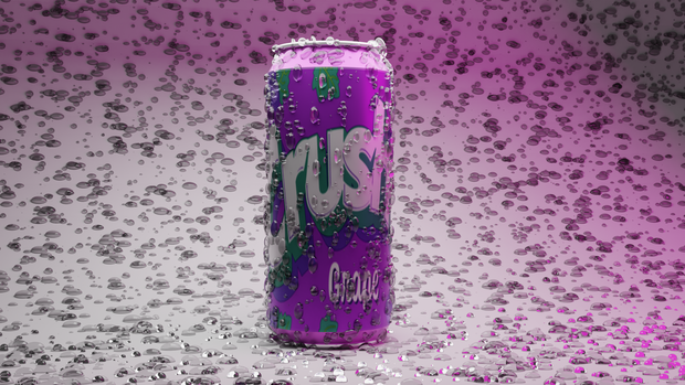 3d Model Of Soda Can With Droplets / ソーダ缶の3Dモデル Made In Blender