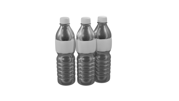 3d Model Of Pet bottle Plastic Bottle  In Blender 
