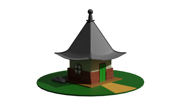 Lowpoly Granpa Gohans House From Dragon ball /グランパごはんの家