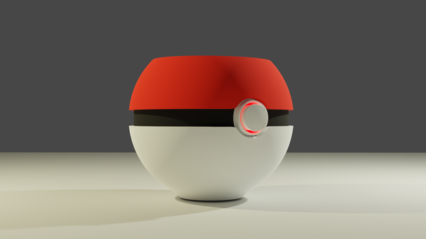 Pokeball Vase made in blender