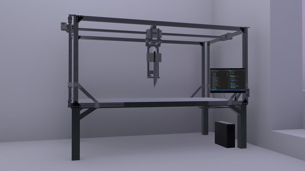 Michelangelo Rail Gantry System - VRChat Udon Prefab