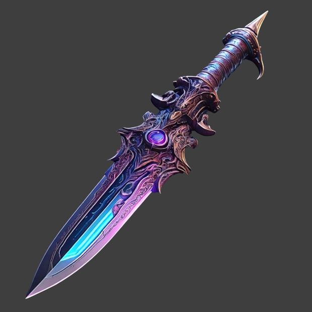 Purple Sword【3Dモデル】