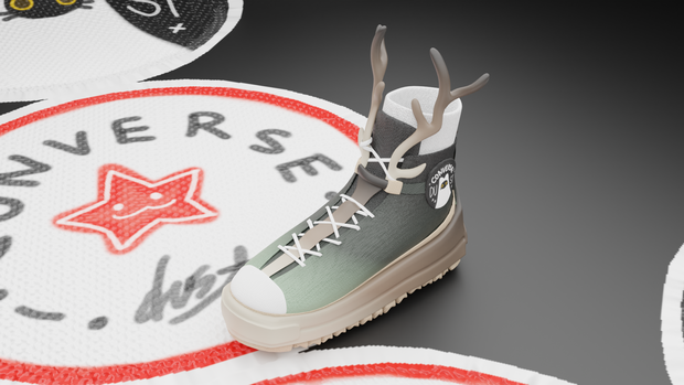 Deer converse