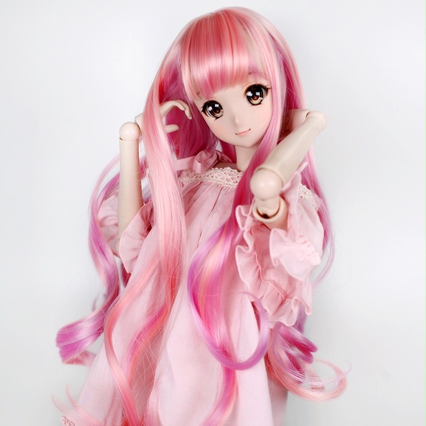 BJDドール用ウィッグ MDD kumako DDサイズ通用 全3色 8-9インチ 球体