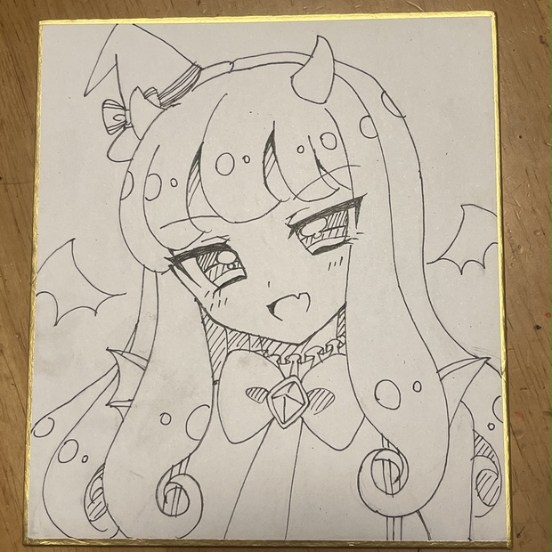 プリパラ あろま 手描きイラスト ミニ色紙 - Melty mare - BOOTH