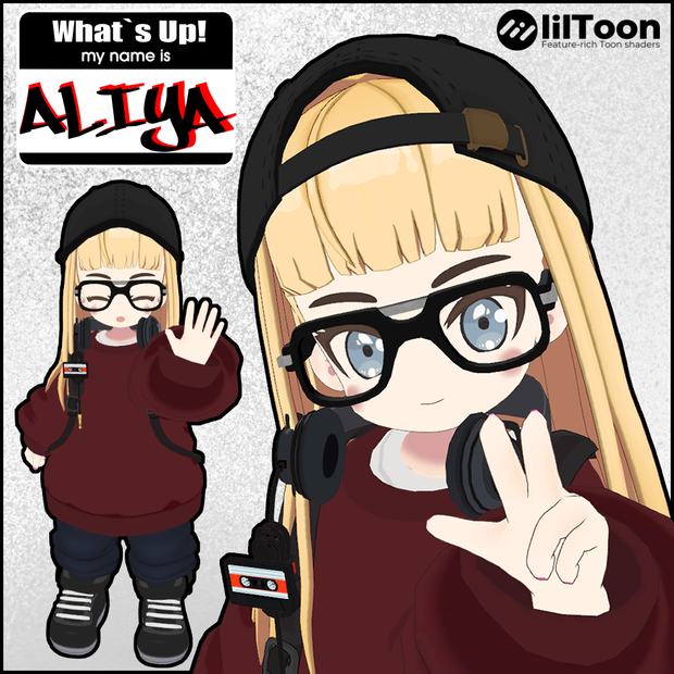 オリジナル3Dモデル「Aliya-アリヤ-」【#HM3D】