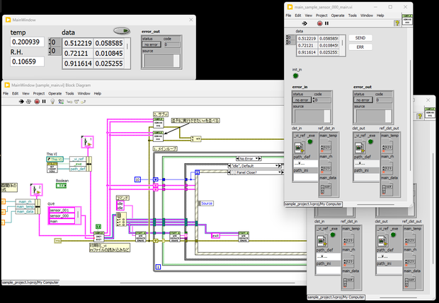 LabVIEWサンプルプロジェクト