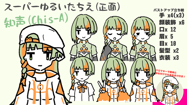 知声：スーパーゆるい立ち絵(正面)