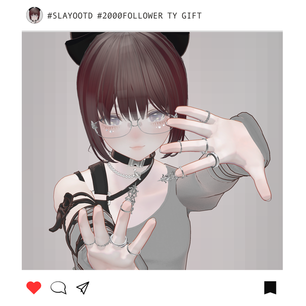 Rimless glasses and 5rings【2000Follwer TY♡】