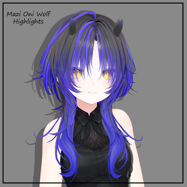 まじ鬼ウルフ Mazi Oni Wolf   Texture Mask for Highlights