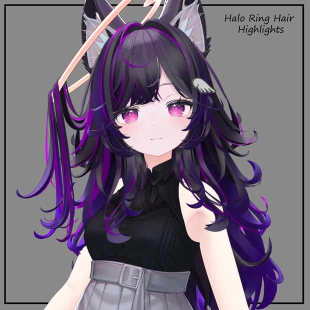 Halo Ring Hair Texture Mask for Highlights