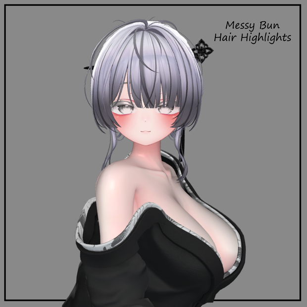 Messy Bun Texture Mask for Highlights
