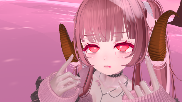 Texture Face + eyes  Pink heart
