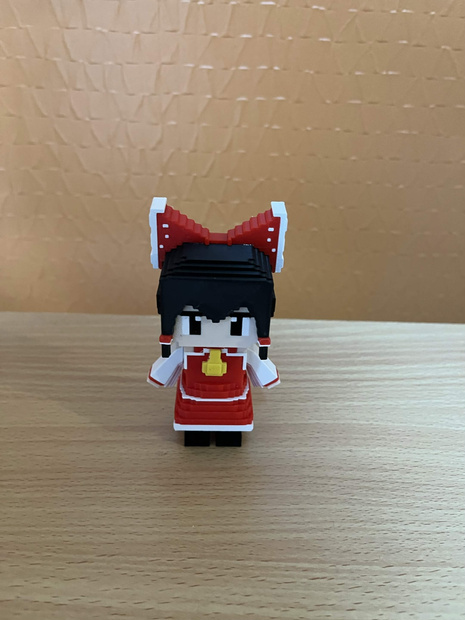 【3Dモデルデータ】霊夢ボクセルキャラクター
