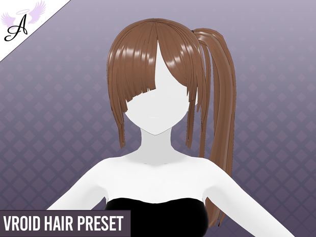 【VRoid】Hair - Model Straight 01
