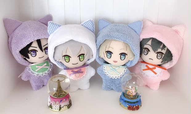 ぬい服 ハンドメイド ちびぐるみ ねこ - その他