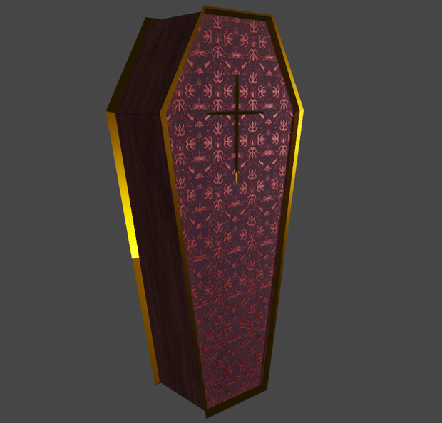 Free Halloween Coffin - OBJ + textures