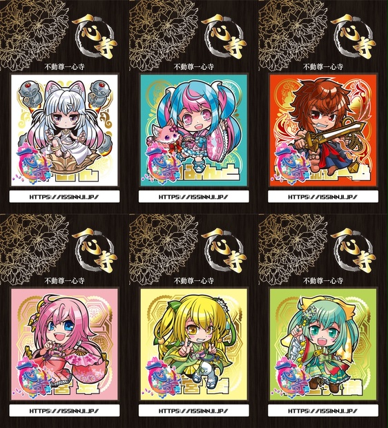 YY-FACTORY CCさくら 木之本桜 箔押し さん家祭り シール 一心寺様コラボシール1弾6種類セット - YY-FACTORY BOOTHSHOP