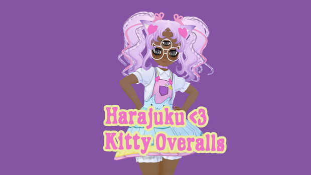 Vriod Harajuku Kitten Overalls