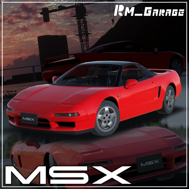 【VRChat向け】90年代スーパーカー『NA1 MSX』