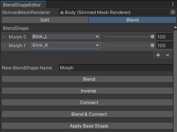 BlendShapeEditor