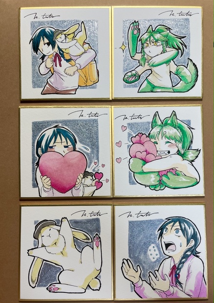 色紙リクエスト オリジナルイラスト色紙(大※リクエスト可) | SU-SHOP