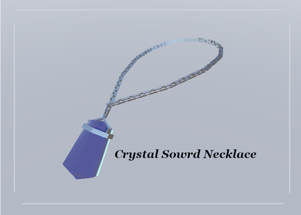 【アクセサリー】Crystal sword necklace