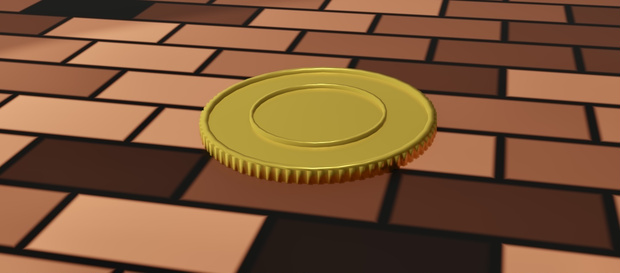 【3D素材】コイン02