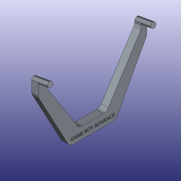 GBA スタンド 3Dモデルデータ / Game Boy Advance Stand STL