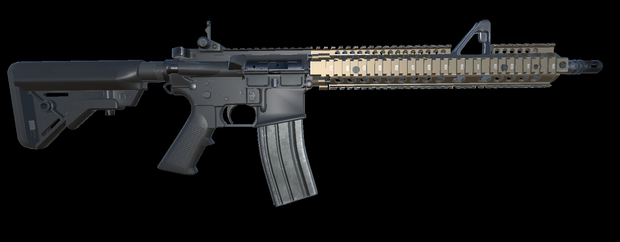 【VRChat想定】AR-15用RIS2ハンドガード&M203フロントキット