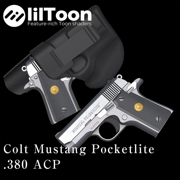 【VRChat想定】Colt Mustang PocketLite ピストル