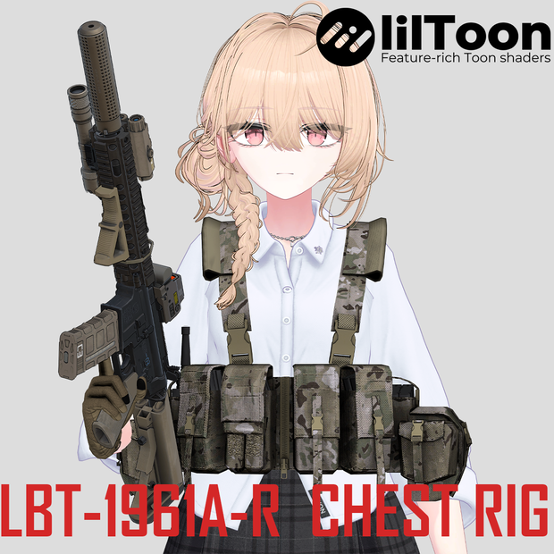 【VRCHAT想定】LBT-1961A-R  チェストリグ　　しなの＆森羅用