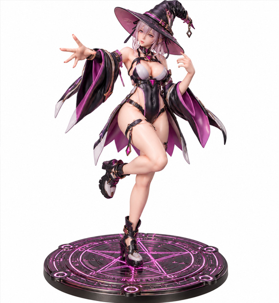 サイバーパンク魔女少女 3Dプリント可能フィギュア