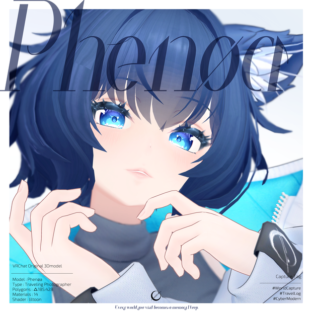 オリジナル3Dモデル【Phenøa/フェノア】Ver.1.2