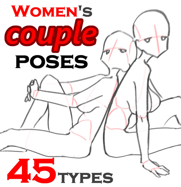 女性カップルポーズ45種
