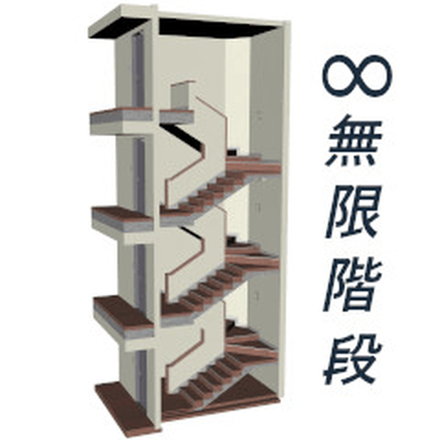 ビルの階段室A(CSMOファイル)