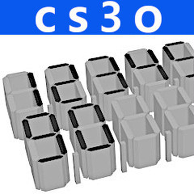 5°斜体デジタル数字(cs3oファイル)